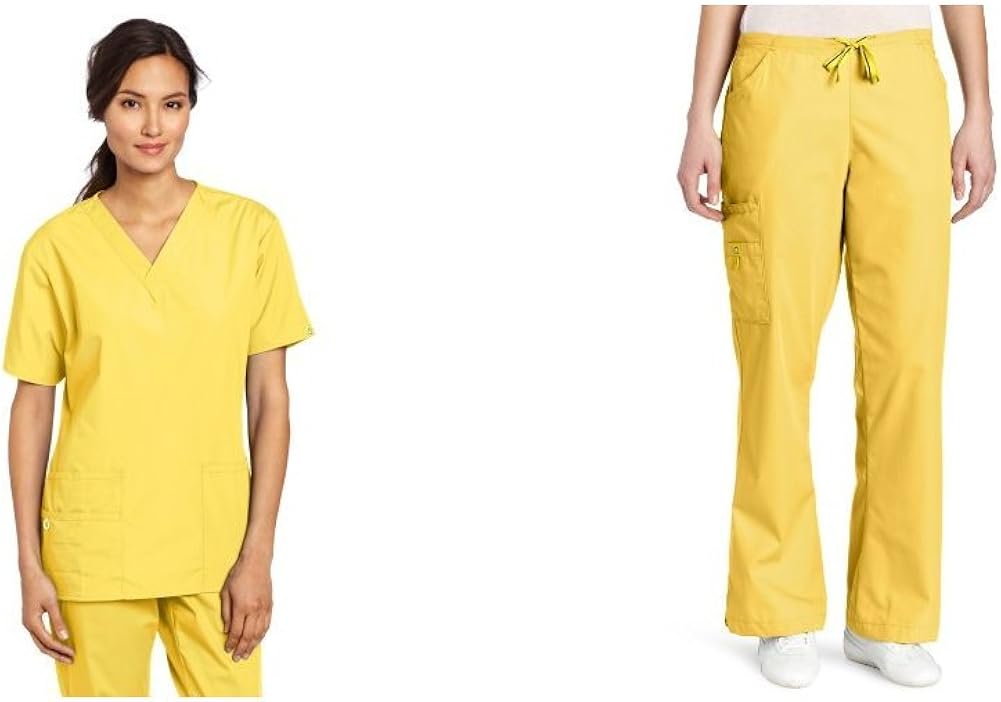 WonderWink Women's Scrubs Bravo 5-Pocket V-Neck Top: Medical Scrubs Shirts: Clothing, Shoes & Jewelry