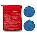 Kit de sacs à pommes de terre de qualité supérieure pour micro-ondes, avec 2 brosses à récurer en silicone pour légumes (Bleu)