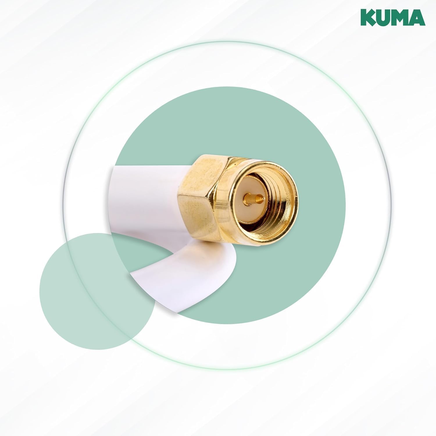 KUMA E-Zi LTE Richtantenne – 5G/4G Outdoor Antenne IP65 wasserdicht, 7 dBi Gewinn mit 5m SMA Kabel – Externe LTE Richtantenne für Router & WLAN Signal Booster im Haus, Garten, Wohnmobil & Caravan