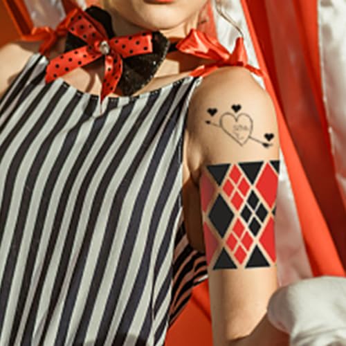 Amazon.co.jp: ジョーカー HQ タトゥー 女性用 男性用 ハロウィン 自殺