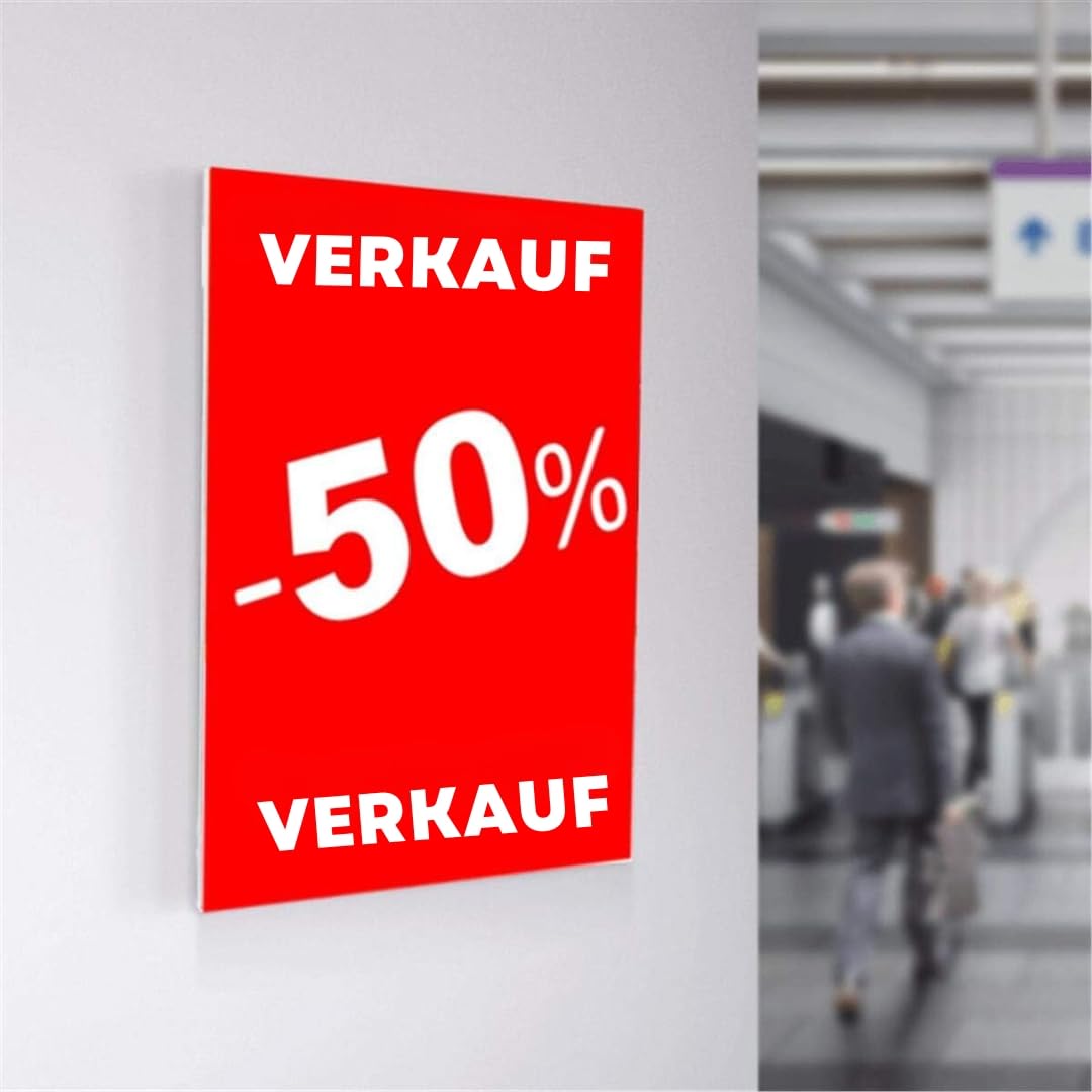 Wandhalterung A5 Selbstklebend - Für Schilder In Geschäften & Büros