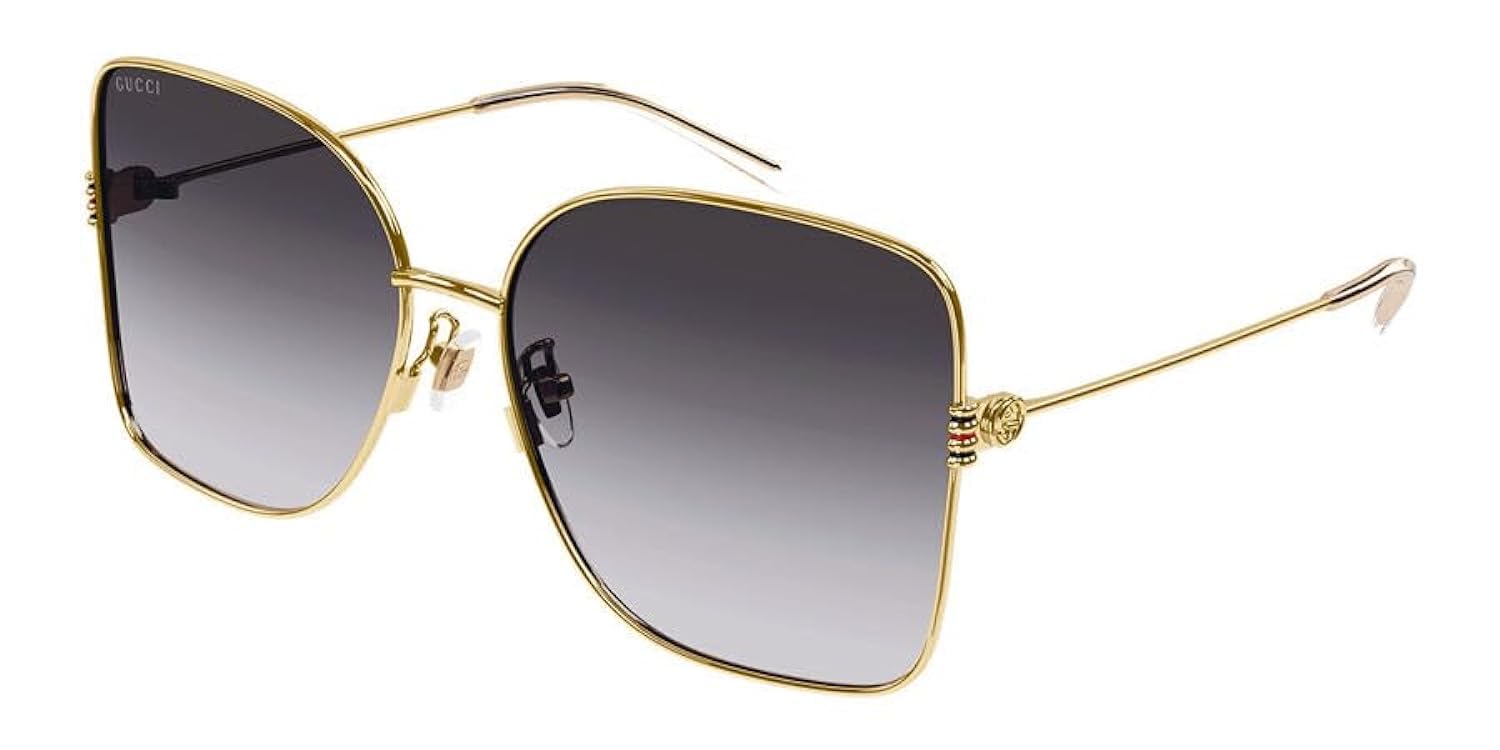 GucciSUNGLASSES GG1282SA GOLD-GOLD-GREY 62 WOMENS
