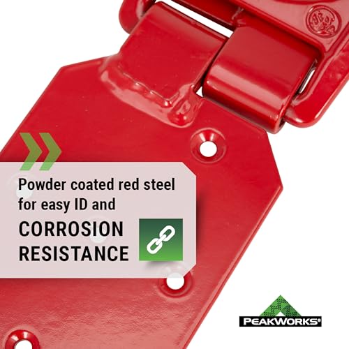 Image of Peakworks Temporary Roof Anchor Bracket - Stainless Steel Safety Roof Top Anchor Bracket for Roofing Work - Industrial, Construction, Roofing Fall Protection - ANSI & OSHA Compliant