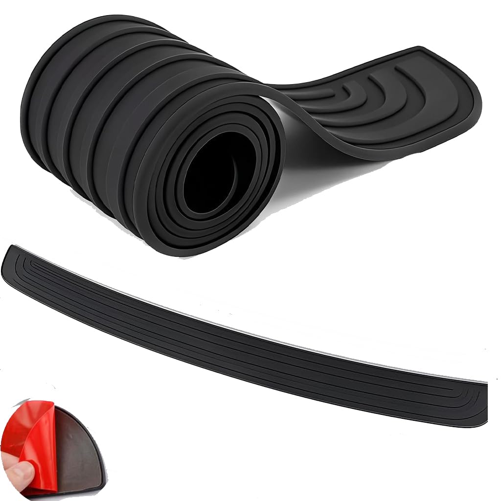 Car Trunk Protective Strip 90×7cm Peel-and-Stick Rear Bumper Guard, Anti-Scratch Trunk Door Protector Rear Cargo Area Guard Strip for Cars, SUVs & Vans-image-46