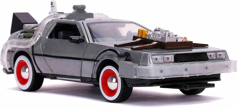 Jada, 253255027, Time Machine (Back to the Future 3) 1:24, Die-Cast (Metal), Openable Doors, Free Wheel