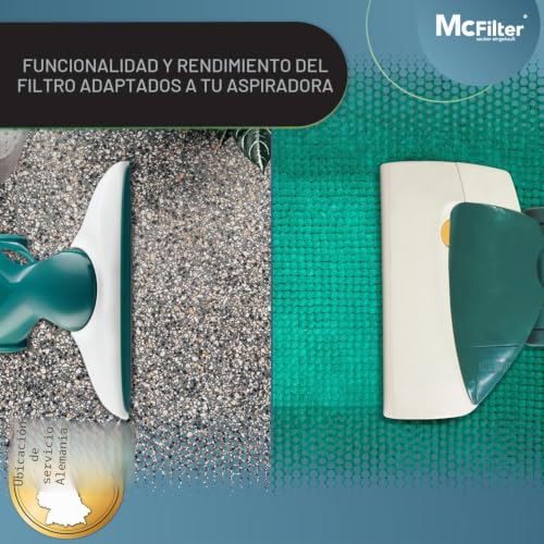 Miniatura 5 de Mcfilter 18 Bolsas Para Aspiradora Compatibles Con Aspiradoras Vorwerk Kobold Vk 135 136 135sc Vk135 Vk136 Con Cierre Higiénico Alternativa Para Fp135 136 Tipo De Bolsa Vo 8335
