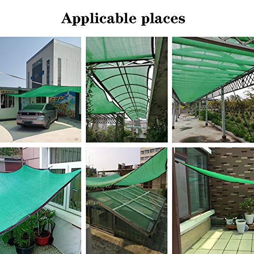Filet d'ombrage vert pour toit terrasse et pergola, brise-soleil résistant - 6