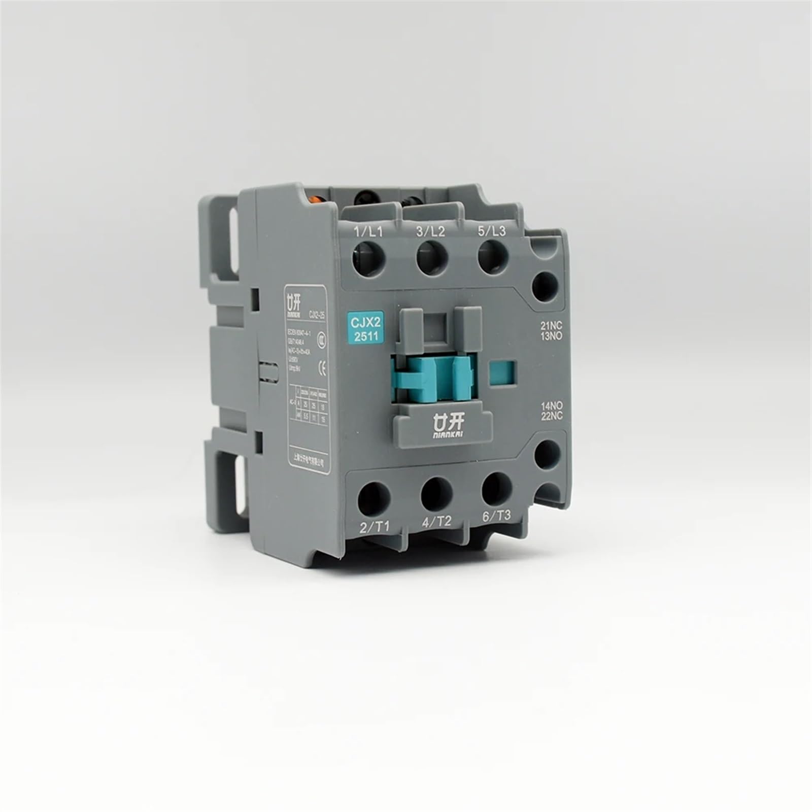 QEFHSVVZE AC contactor 25A 3P+1NO1NC Rail Installation lc1d CJX2-2511 1 Normally Open Contact 1 Normally Closed Contact(380V)