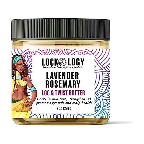 Loc Retwist Butter & Dread Wax for Growth - Lavender Rosemary All Natural NO Build Up Loc Products by Lockology Cover