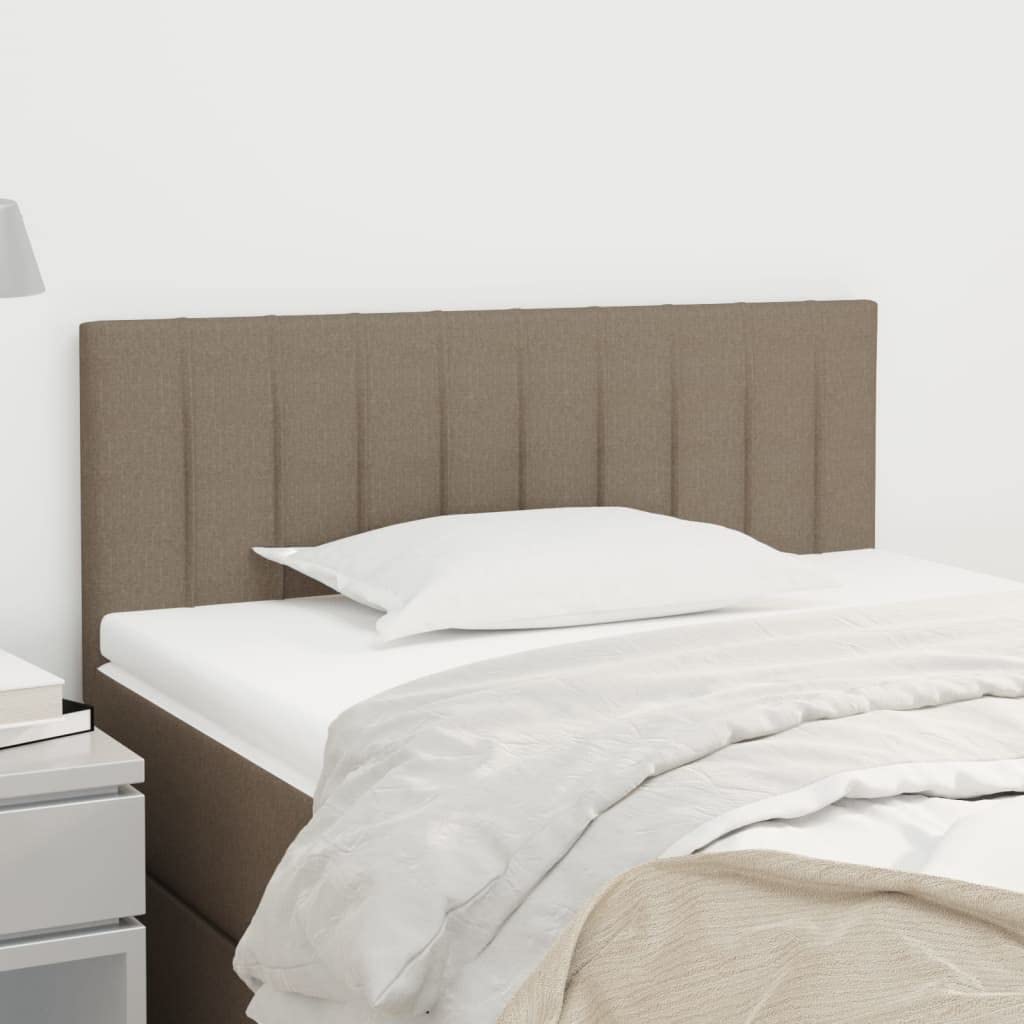 vidaXL Cabecero de Tela Gris Taupe 100x5x78/88 cm