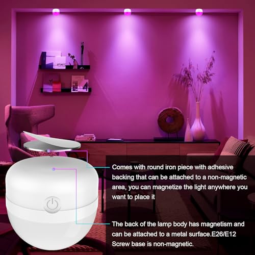Ampoule RVB rechargeable pour installer une lumière sans électricien - 6