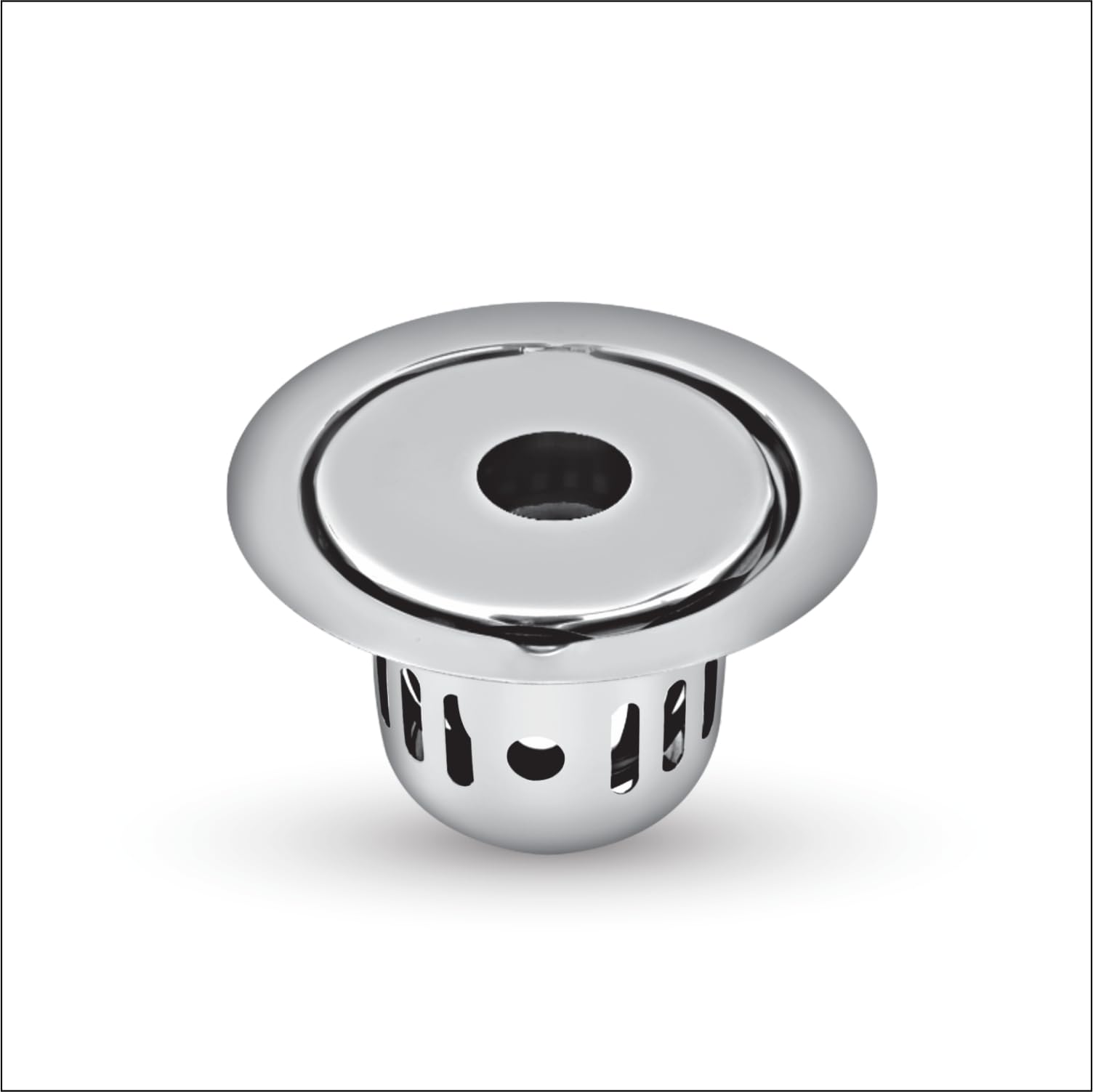 Round Gypsy SS Floor Drain Pipe Hole with Cockroach Trap for Bathroom 304 Grade Sink Drain Cover Jali Waste Water Drainer Kitchen & Toilet Bathtub (Lifestyle Series Silver 5½ Inch)-image-6