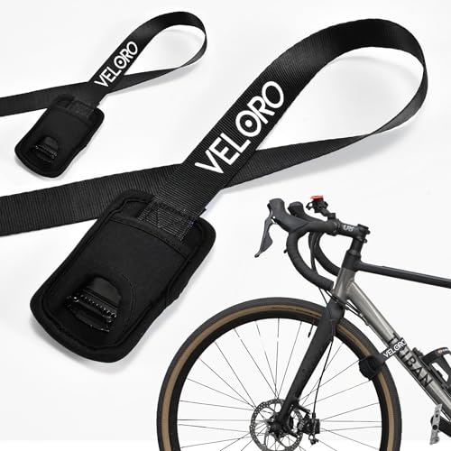 VELORO 2X 50cm Spanngurte mit Pad – Zurrgurte mit Polsterung für Fahrradträger, Sichere Verladung von Koffern, Gepäck oder Sportgeräten, EN-12195-2