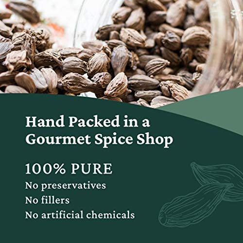 Burma Spice Black Cardamom Pods, Whole Dried Cardamom Pods, Spices For South Asian And Indian Cooking, Smoky Flavor, Ideal As Mulling Spices, Allergen-Free Cardamom Pods, Airtight Fresh Seal #TOP4