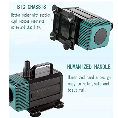 Image of JAINSONS PET PRODUCTS Sobo WP-7200 Aquarium Water Pump - 135W, 5500L /H | Quiet, Energy Saving | For Marine & Freshwater, Waterfalls, Fountains, Skimmers, Multi-Tank Setup | 5m Head Height