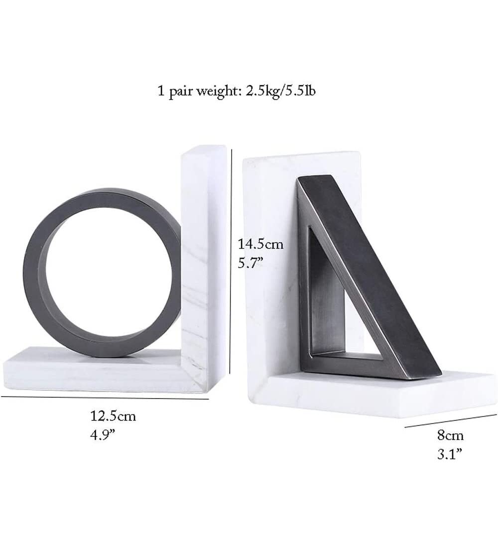 Reggi Libri, Fermalibri Fermalibri In Stile Marmo, Unici Per Libri Pesanti, Perfetti Per Scaffali Ufficio Casa Scrivania