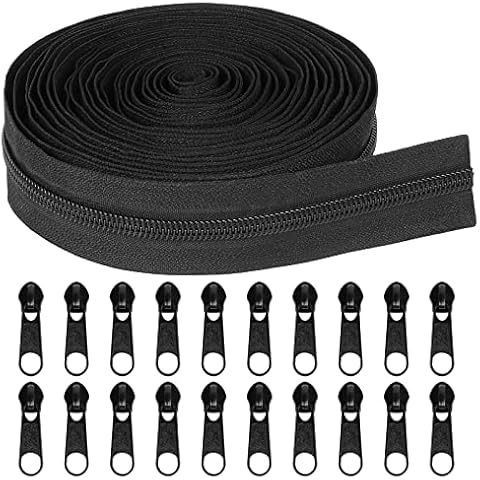 MiniRed #5 Black Nylon Coil Zipper - 5 Yards Cover