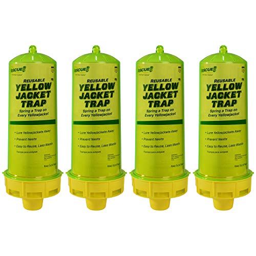 RESCUE! Reusable Yellowjacket Trap – Includes Attractant - 4 Traps