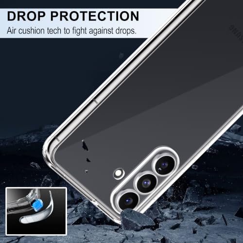Image of CEDO Samsung Galaxy S25 FE (5G) Clear Case | Soft Flexible Slim-Fit | Full Body 360 Protection Shock Proof TPU Back Cover (Transparent)