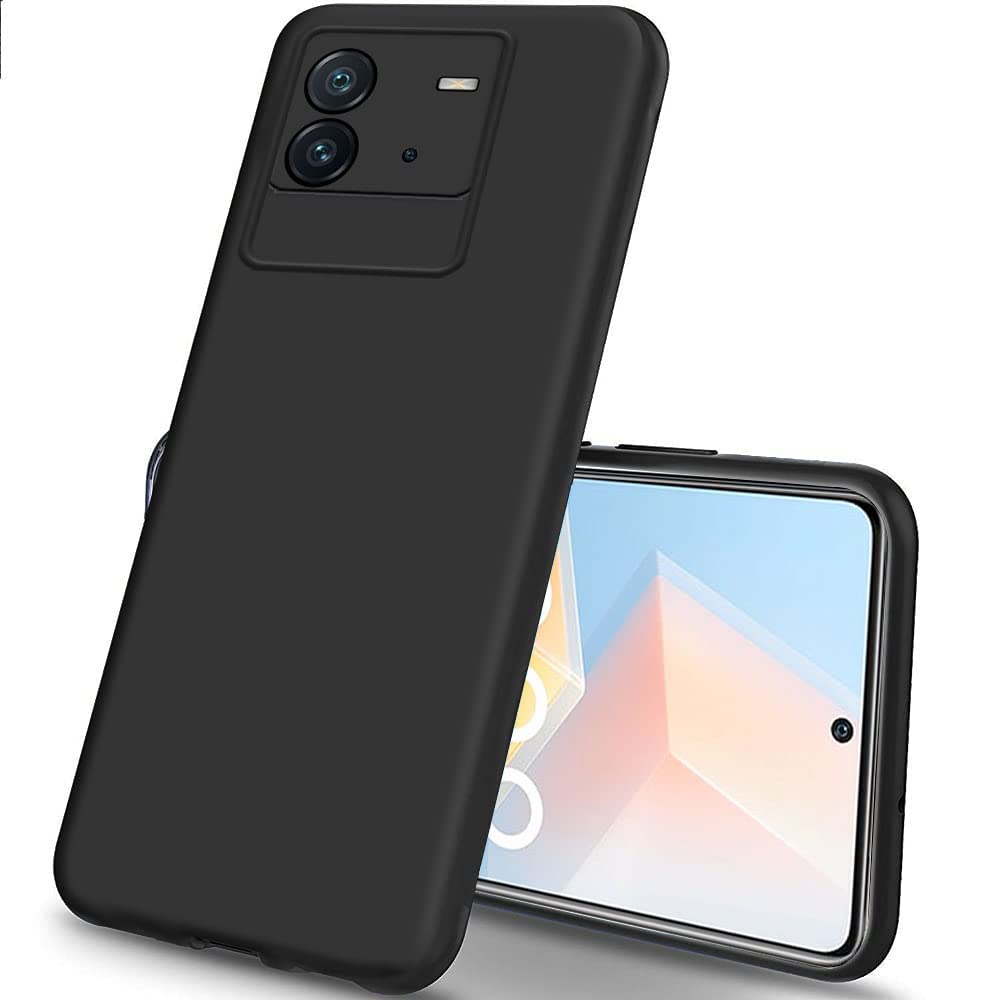 TheGiftKart Back Cover Case for Iqoo Neo 6 5G | Soft Silicon Rubberised Matte Cover | Protective Sleek Profile | Camera Protection Bump Back Case (Silicone | Black), Lightning (B0B2R984JR) Amazon Price History, Amazon Price Tracker