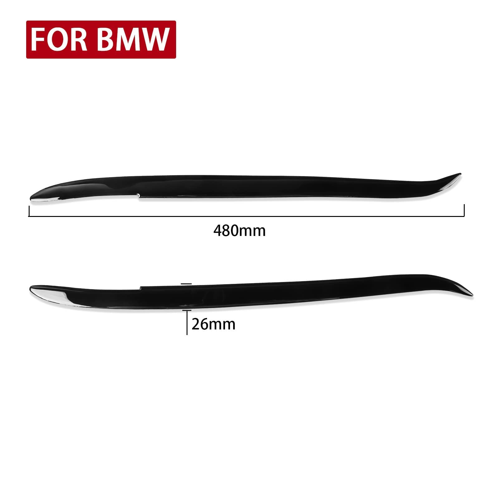 Autoscheinwerfer Augenbrauen,Für BMW E39 1997-2003,Scheinwerfer Lampe Aufkleber Augenlider Trim Cover