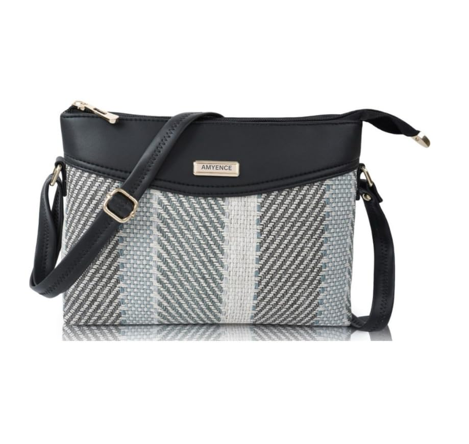 Amyence Synthetic Leather Gorgeous Shoulder Daytrip College Crossbody Sling Bag For Women (Black) (B0CRL7S1LF) Amazon Price History, Amazon Price Tracker