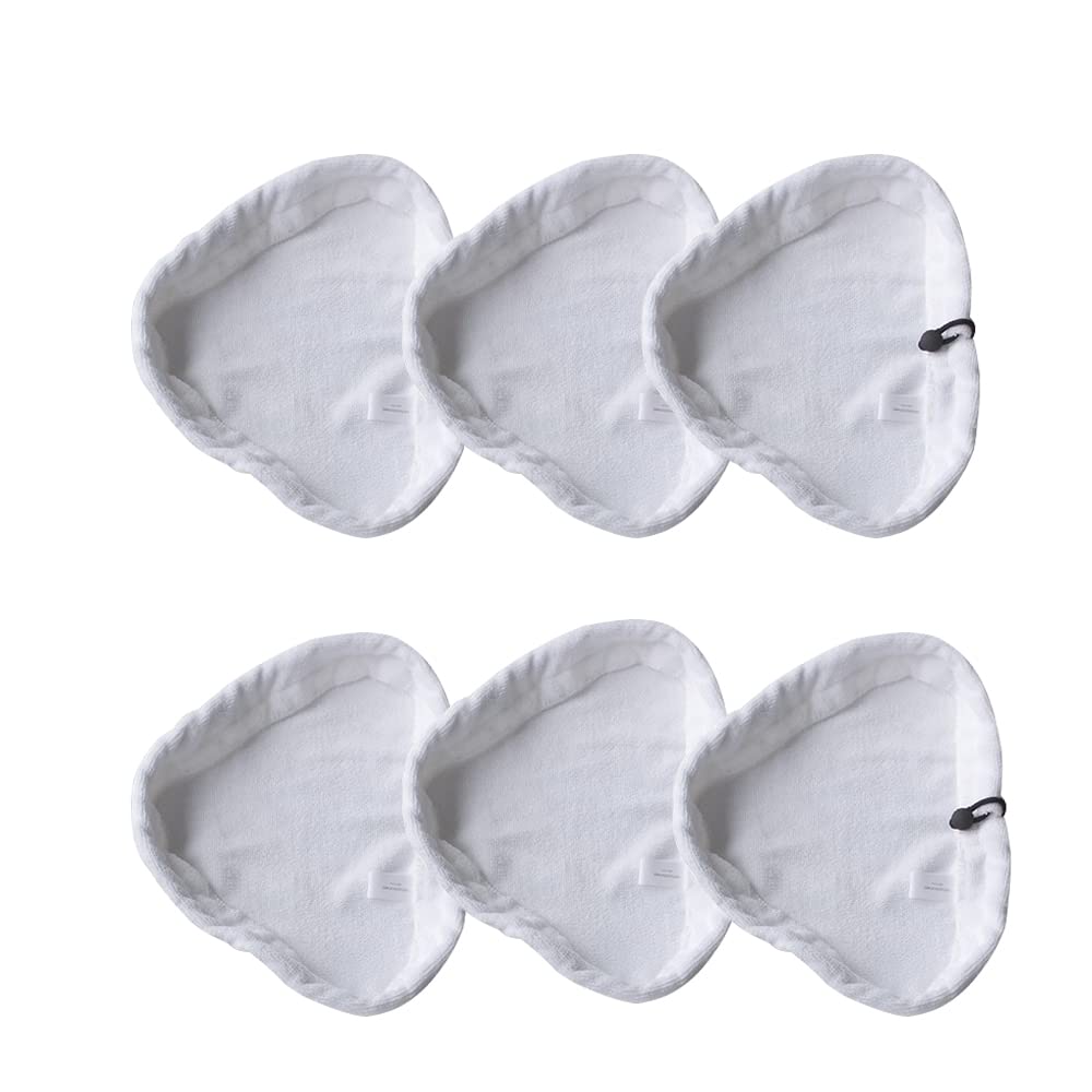 6 Panni Per Scopa A Vapore Universali In Microfibra Triangolare - Lavabili E Riutilizzabili - Ricambio 28x20 Cm - 4