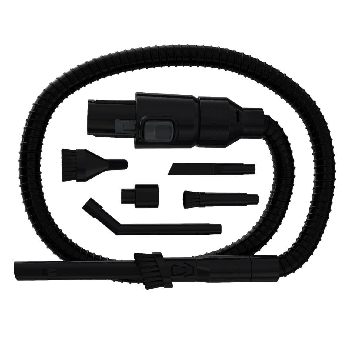 Hoover HCKHF Kit d'accessoires de voiture comprenant un tuyau flexible, un raccord et quatre embouts de nettoyage, noir, accessoires d'origine compatibles HF2, HF4, HF9, HFX, HF1 Plus