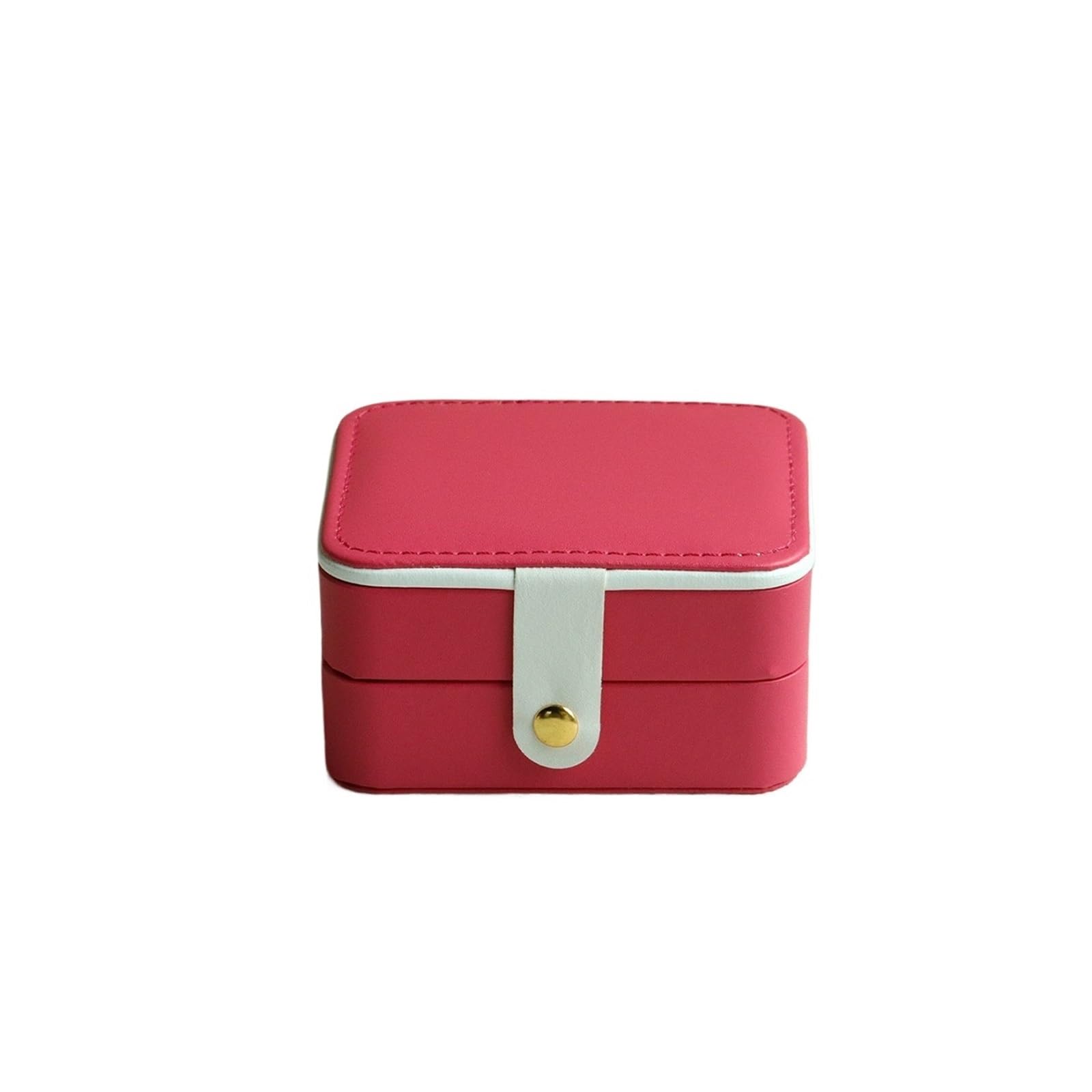 WTAXBH Jewellery Box Portable Jewelry Casket Packaging Box Makeup Organizer For Exquisite Cosmetic Beauty Case Container(Red)