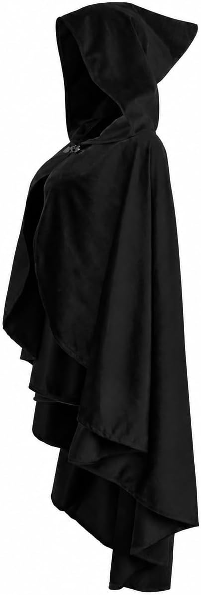 JEGERMIG Medieval Cloak Costume, 8 Colors for Halloween & Ren Faire Cape