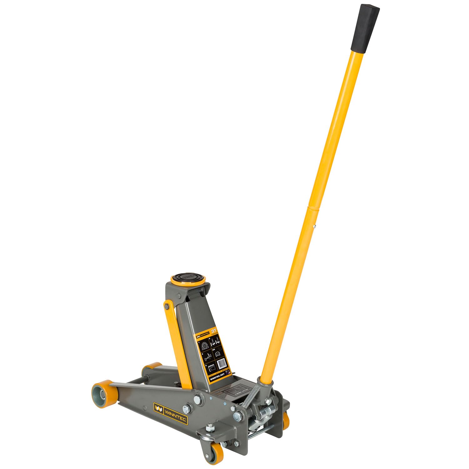 Draper 28494 Cric Per Carrello 3 Tonnellate, Basso Profilo, Con Doppio Pistone, Arancione - 2