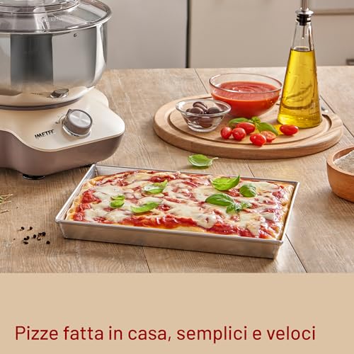 Imetec CakeLover, Impastatrice Planetaria di 5L per Torte, Dolci, Pizza, Pane, Pasta – 1500 W, 6 Velocità, Ciotola in Acciaio Inox, Doppio Gancio, Fruste 2 Imetec CakeLover, Impastatrice Planetaria di 5L per Torte, Dolci, Pizza, Pane, Pasta – 1500 W, 6 Velocità, Ciotola in Acciaio Inox, Doppio Gancio, Fruste