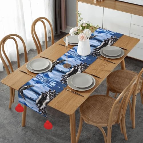 Chemin de table macramé haut de gamme, finition pompons faits main artisanaux