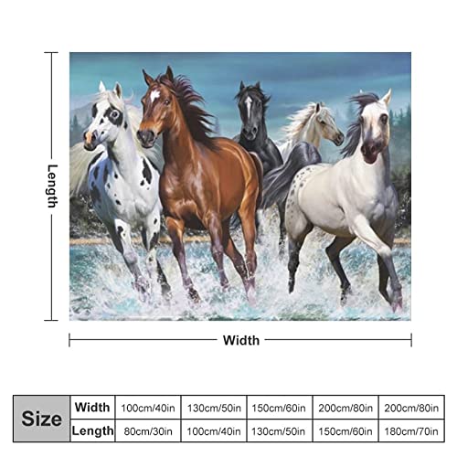 Couverture de bureau confortable cheval pour soirées cocooning