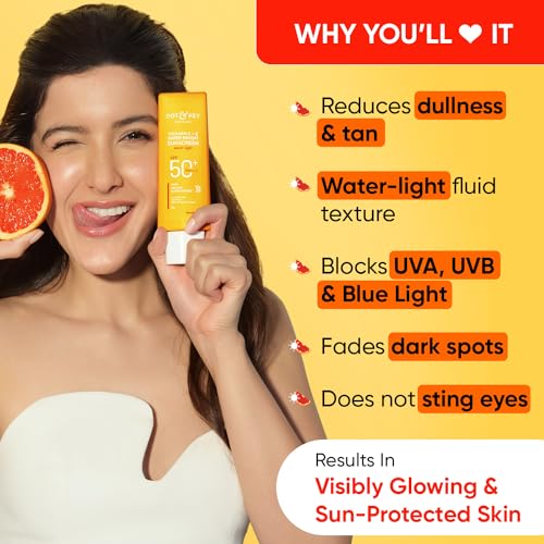 DOT & KEY Vitamin C + E Super Bright Sunscreen Spf 50|Water-Light,UVA/UVB & Blue Light Protection|For Even Toned & Glowing Skin|With Liquid Spf... - Image 4