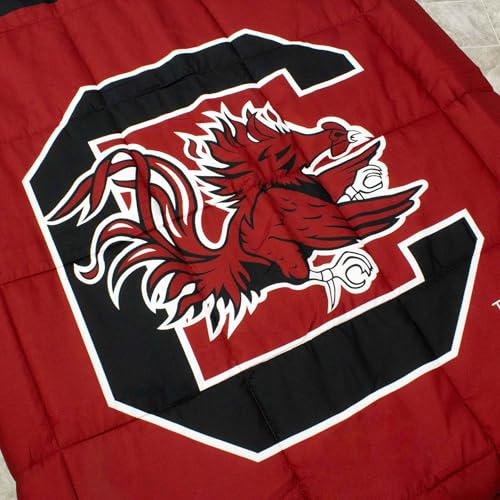 Image of College Covers Everything Comfy South Carolina Gamecocks Reversible Big Logo Soft and Colorful Comforter, Twin