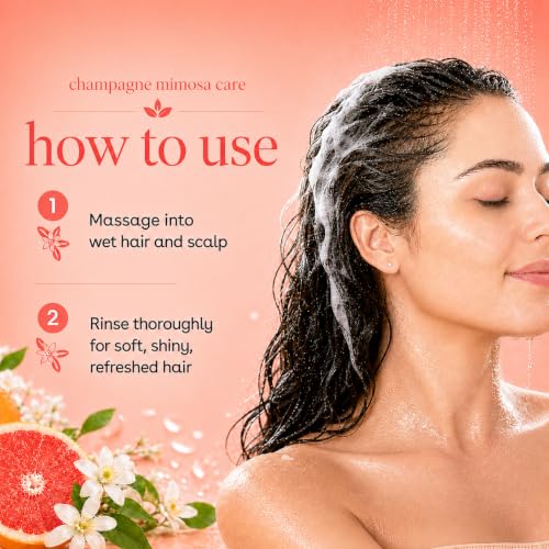 Image of Ginger Lily Farms Botanicals Shampoo, 128oz /4pk, Champagne Mimosa | 100% Vegan & Cruelty-Free | Moisturizing Shampoo for All Hair Types | Refill Size