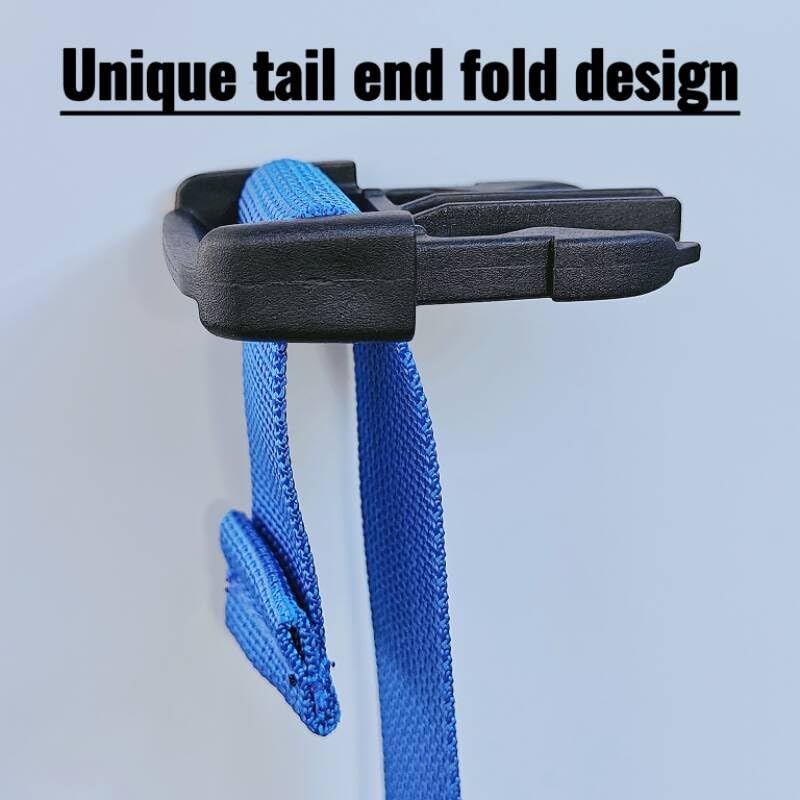 TsdL-one 6 Pack Boat Cover Tie Down Straps with Quick Release Buckles - 1 Inch x 8.33 Ft Heavy Duty Durable Adjustable Nylon Strap for Trailers, Watercraft, RV & Furniture Covers-Blue - Image 4