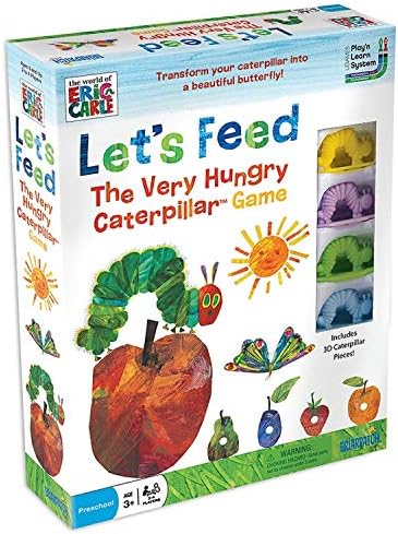 Briarpatch The World of Eric Carle Let's Feed The Very Hungry Caterpillar Counting Cards Kids Game, Fun For Preschool Children Ages 3 & Up, Brown