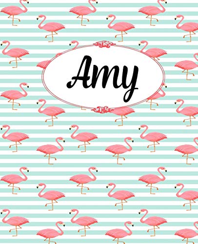 Amy: Personalized Journal For Amy 100 Blank Lined Journal Pages Amy Gifts