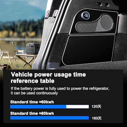 Image of for Tesla Model Y Car Refrigerator (2020-2024, 5-Seater Only) • 16.9Qt Hidden Side-Mount Fridge • 21.2F Cooling • APP + Knob Control • Ultra-Quiet for Model Y Juniper Cooler Camping & Road Trips
