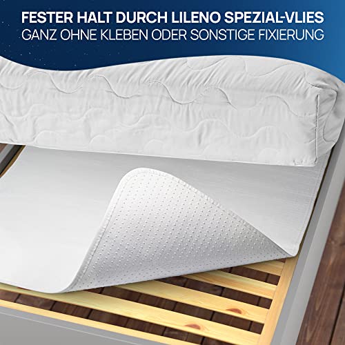 LILENO HOME Matratzenunterlage 90x200 cm - Lattenrost Matratzenschoner mit Noppen - Noppen Antirutschmatte für Matratze und Boxspringbett - Antirutsch Lattenrostschoner durch Matratzen Unterleger