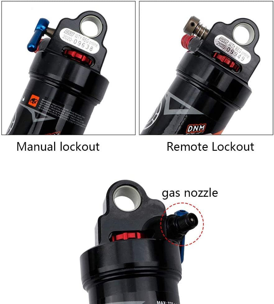 Mountainbike Stoßdämpfer Absorber Air Rear Shock - Rebound/Lock Out/Luftdruck einstellbar
