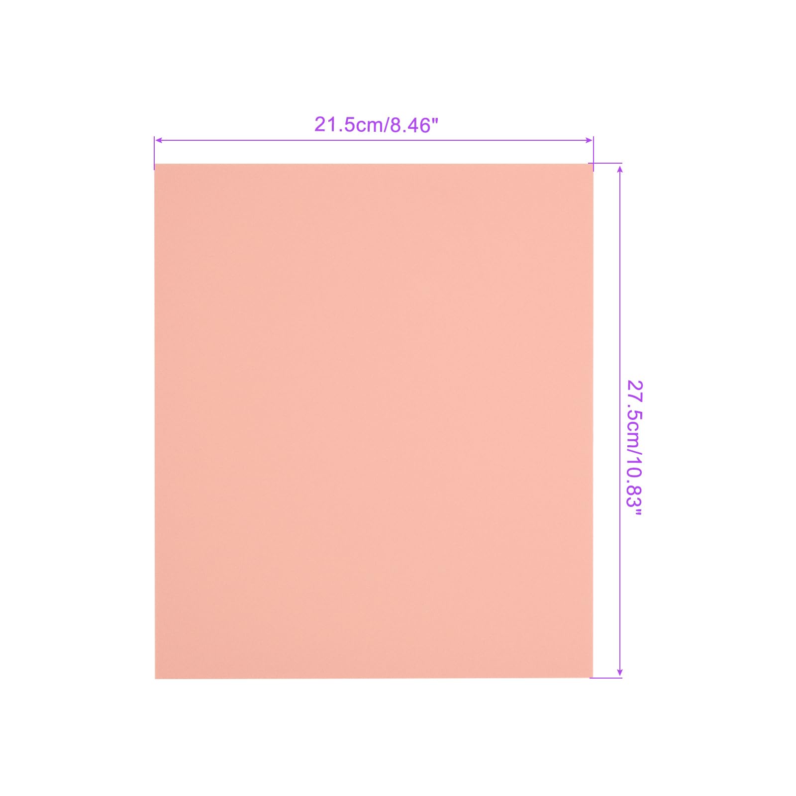 DMiotech 6 Pack 10.8 x 8.5 Inch 1.7mm Thick EVA Foam Sheets for Arts and Crafts Craft Foam Sheets Peach - Image 3