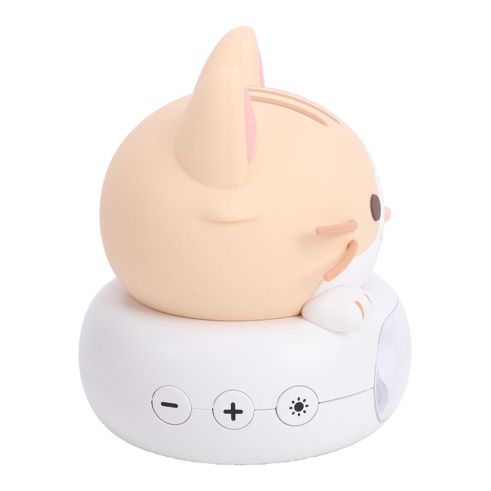 Tbest Compañero de Robot de Escritorio Ai con Comandos de Voz, Luz Nocturna LED para Dormitorio, Robot de Chat de Aprendizaje para Niños y Hogar, Material de PC Seguro y Control WiFi (Gata)