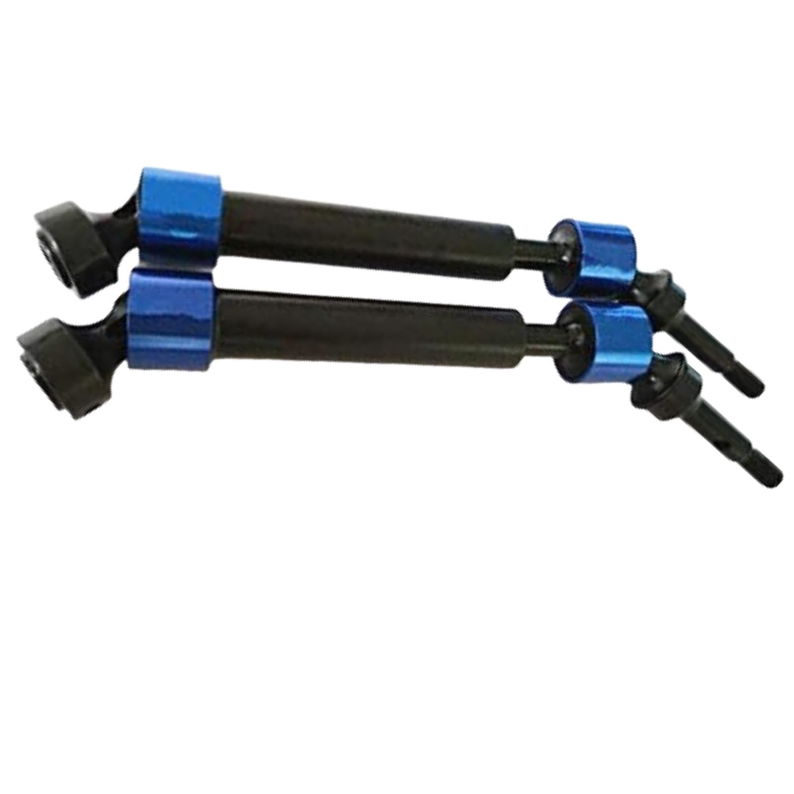 AFDHGS Upgraded Heavy-Duty Steel Splined CVD Driveshaft Axles for Traxxas 1/10 E-Revo, Summit, E-MAXX, T-MAXX - 2pcs Set (Blue)
