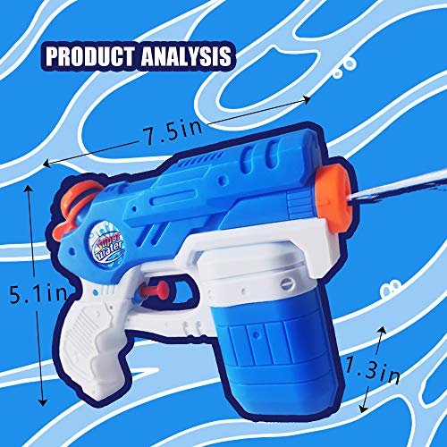 Seanrui Water Guns for Kids,8 Pack Super Squirt Guns 220CC Capacity 15-20 Feet Shooting Range, Toys Gifts for Boys Girls Children Summer Swimming Pool Beach Water Fighting Play Toys