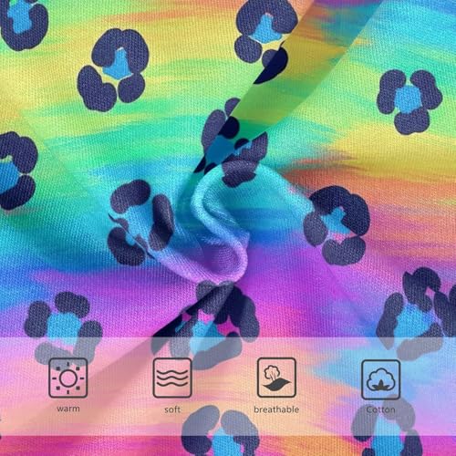 Joisal Rainbow Colors Leopard Toddler Underwear Floral 2t Cotton Panties Little Girl Funny Undies Kids Briefs3