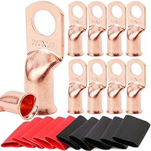 TKDMR 10x2/0 AWG Kupfer-Ringklemmen Set