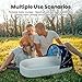 Bnakkon Portable Baby Lounger - Travel Bassinet for Newborn, Infant and Toddler, Suitable for Indoor & Outdoor Carrying, Mini Cribs Co Sleeper for Baby in Bed, Lightweight Foldable Washable, Blue